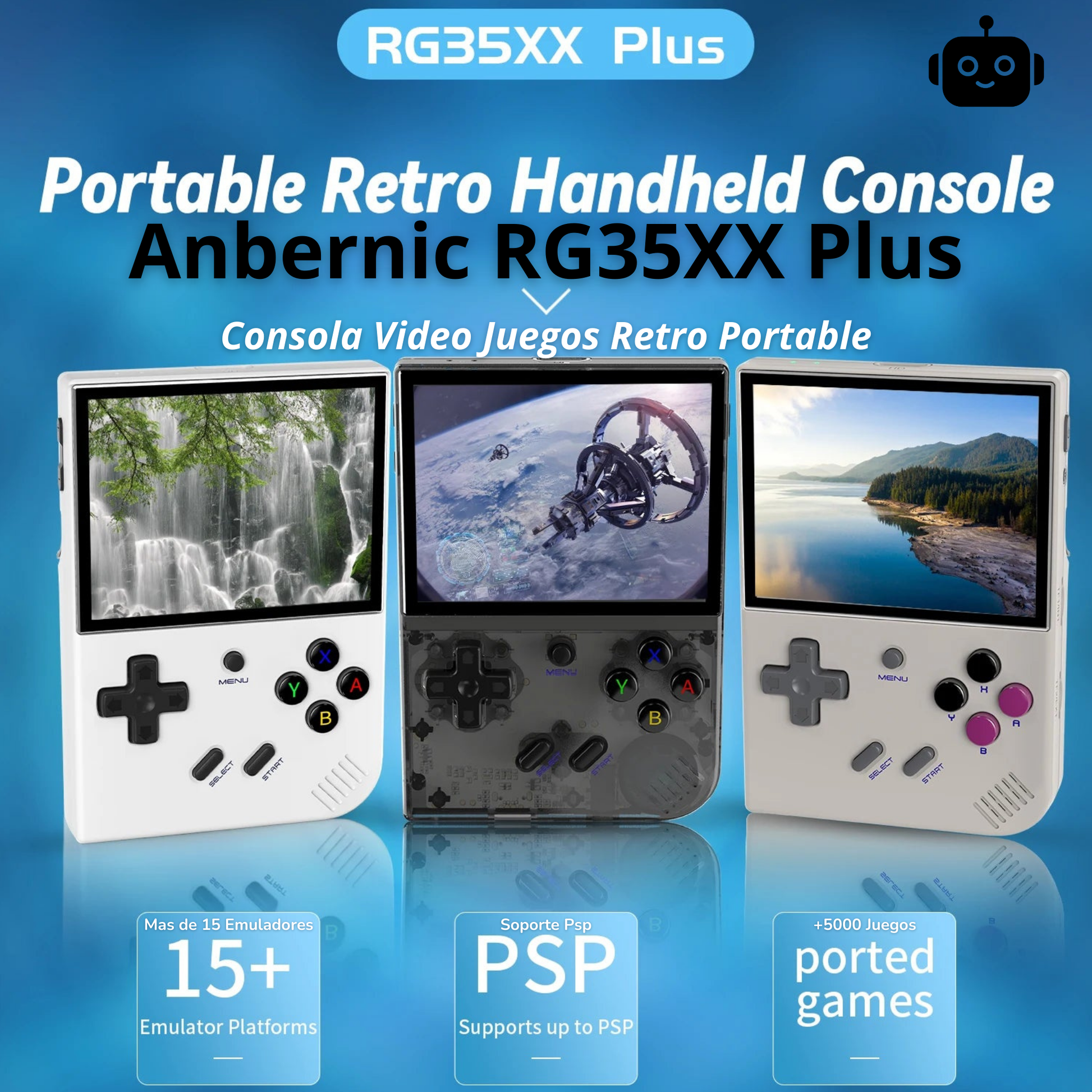 Anbernic Consola Retro Arcade portatil